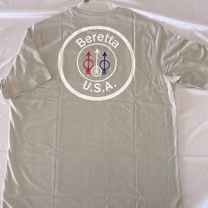 Mens as cotton shirt by Beretta size XL, color: Dove. Brand new product